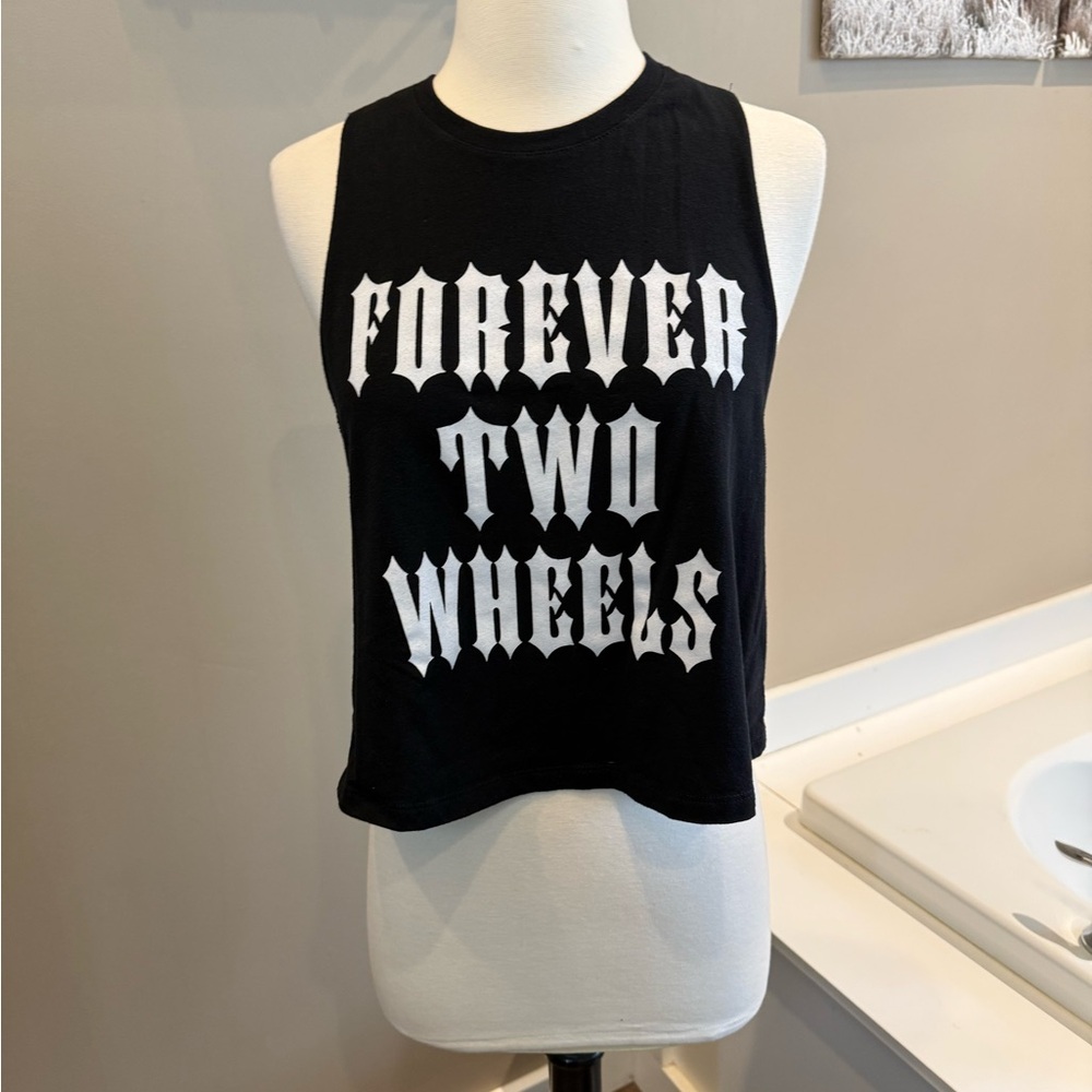 Black Graphic Muscle Tee